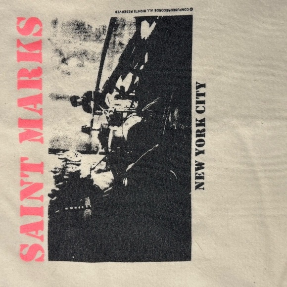 Brandy Melville Cream Tank Top with Graphic Print - Picture 6 of 9